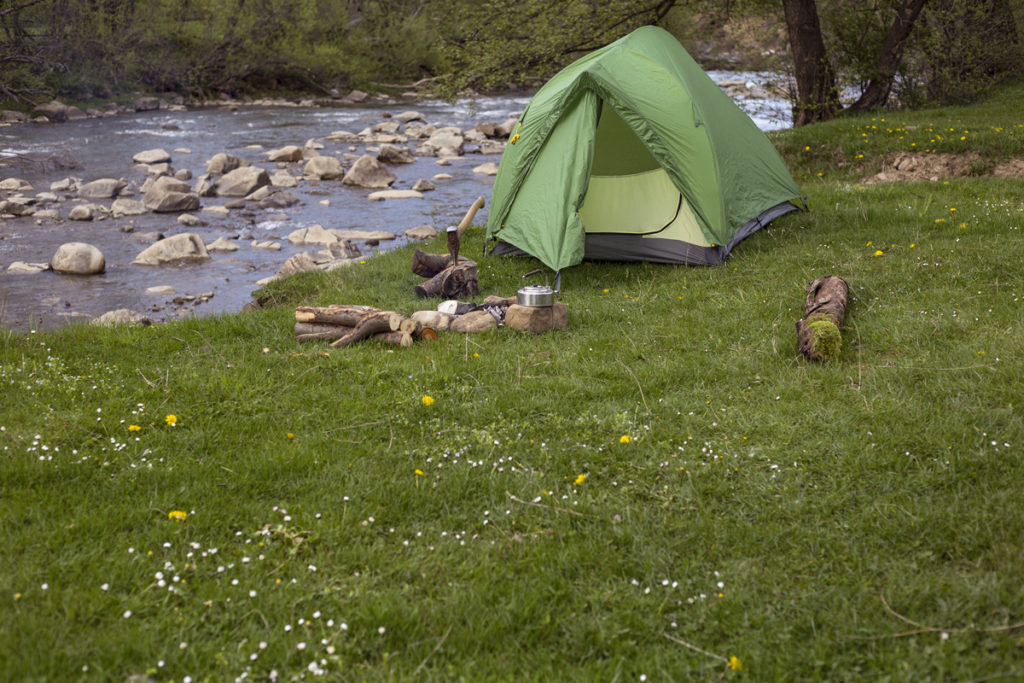 camping stock photo